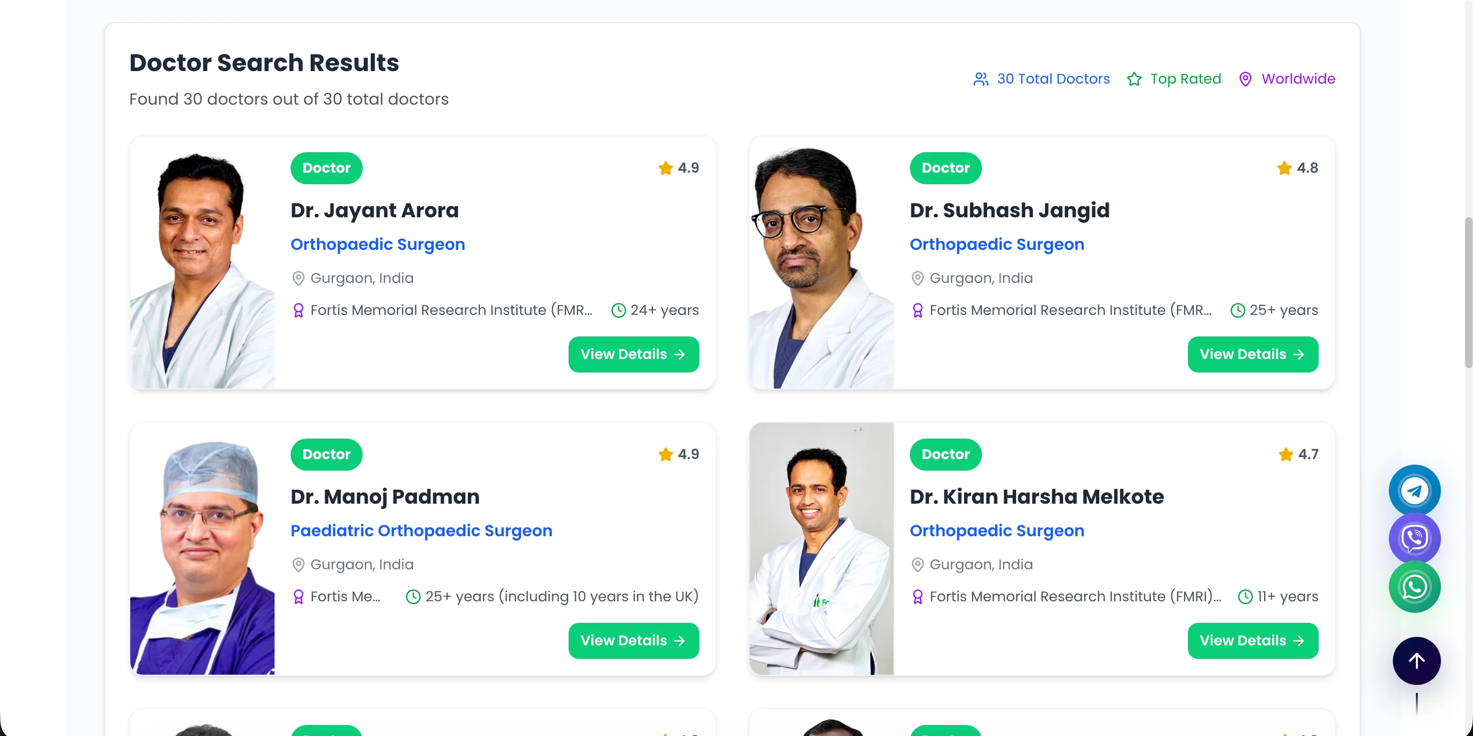 Aarogya Global — Websites
