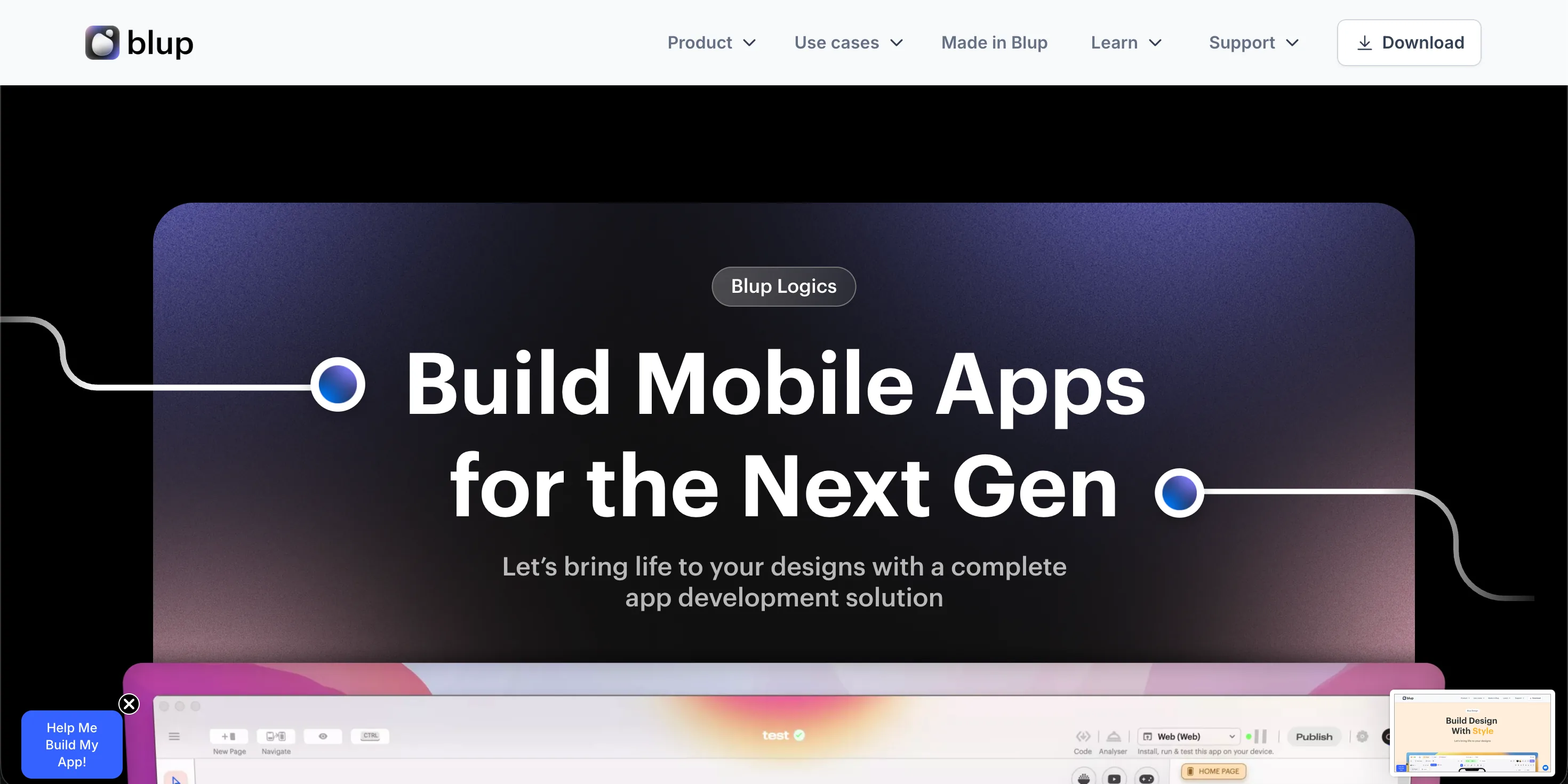 Blup — Websites