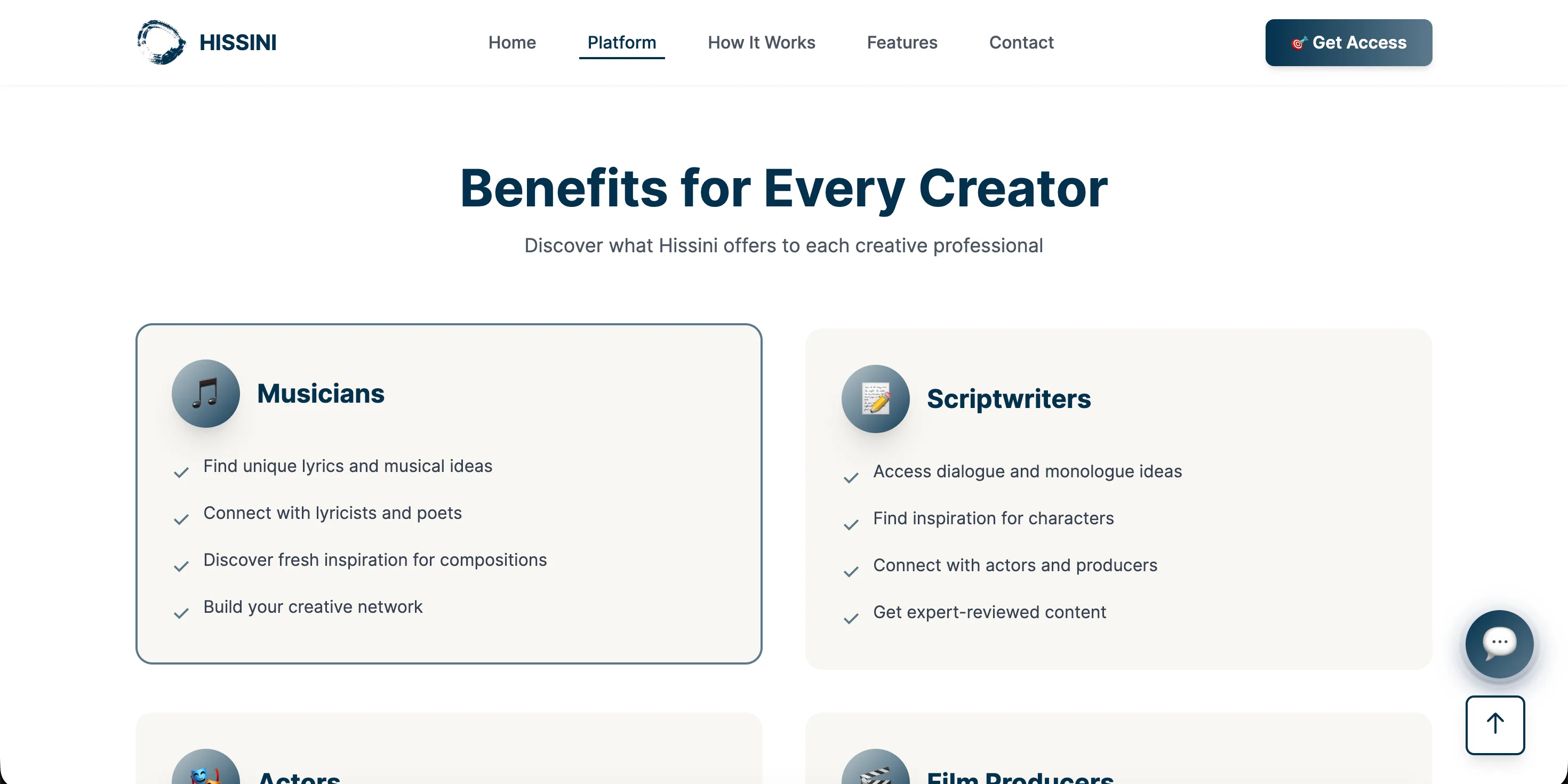 Hissini — Websites